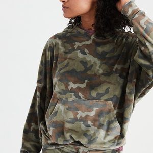 American Eagle Ever After Camo Hoodie